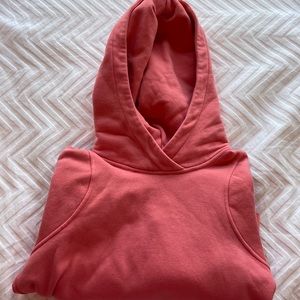 Pink Lululemon Cropped Hoodie